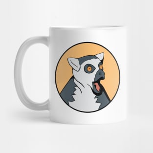 Excited Lemur - Funny Animal Design Mug